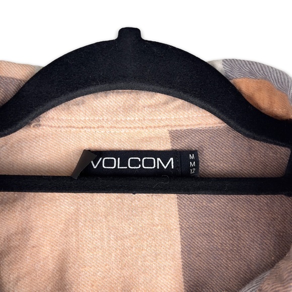 Volcom long sleeve plaid flannel button up shirt size small - Picture 5 of 11